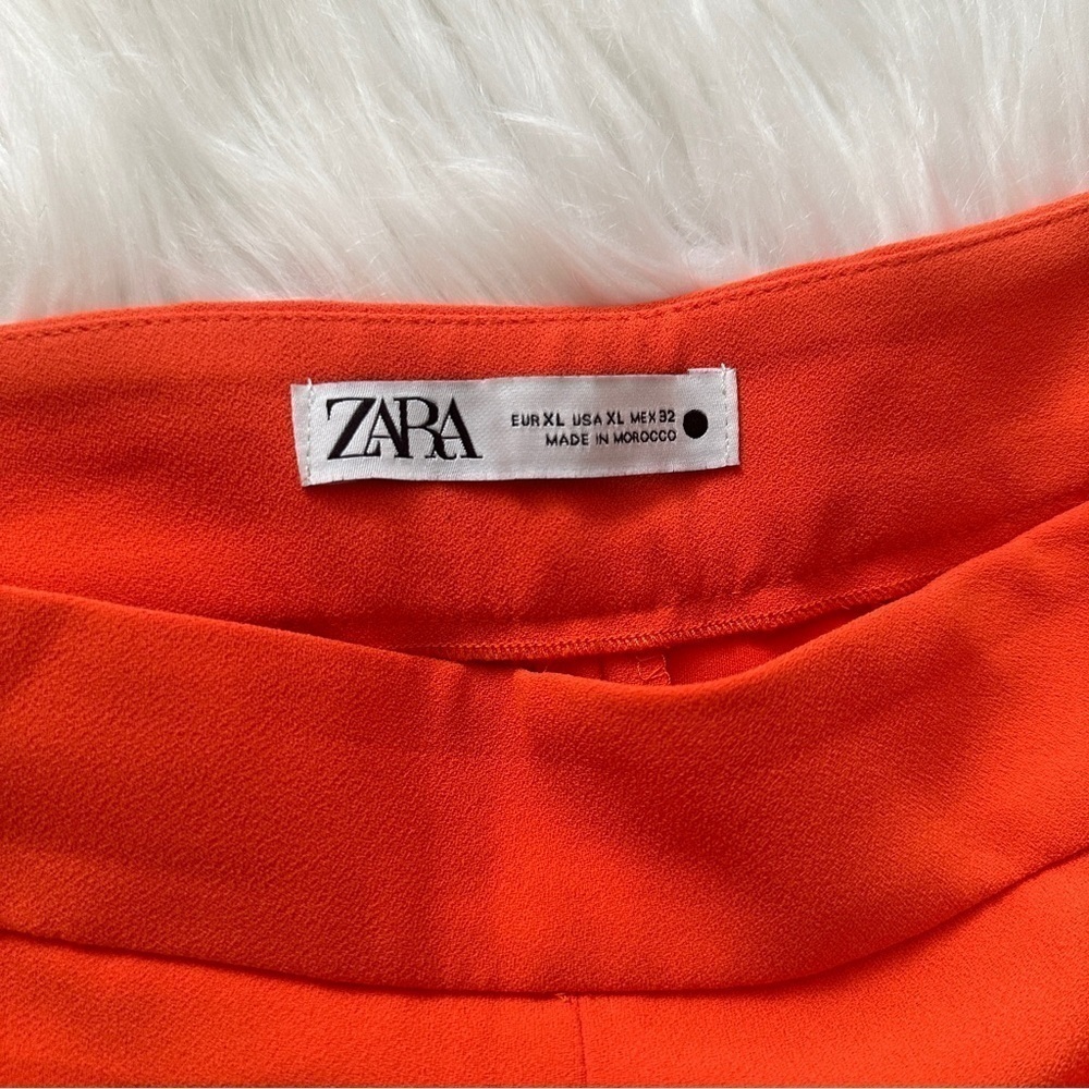 Zara Orange Belted Tuxedo Blazer & Pants Set – Blazer L / Pants XL - Picture 15 of 15